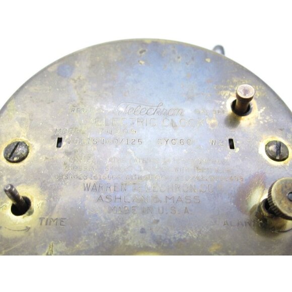 Vtg Telechron Ship Wheel Electric Clock (Tested/Working)Made in Ashland Mass USA - Picture 8 of 12